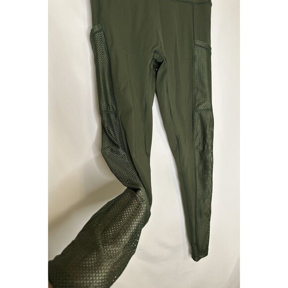 Aerie Offline Green Mesh Pocket 7/8 Leggings Women's SIZE MEDIUM - Picture 4 of 10